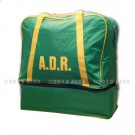 Sac de transport vert et jaune souple marqué ADR