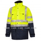 Parka BARCELONA Multirisques HV Jaune Fr-as, protection chimie et pluie conforme à la Norme ATEX