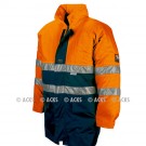 Parka TAIL + doublure détachable Multirisques Orange HV Fr-as, chimie conforme à la Norme ATEX