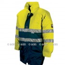 Parka TAIL + doublure détachable Multirisques Jaune HV Fr-as, chimie conforme à la Norme ATEX