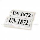Etiquette UN 105 x 35 mm velin adhésif avec marquage