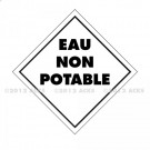 Symbole Service des mines - Marquage "EAU NON POTABLE"