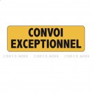 Panneau "CONVOI EXCEPTIONNEL" 1200 x 400 - Classe B