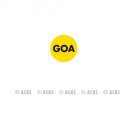 Pastille GOA (fond jaune - texte noir)