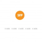 Pastille SFP (fond orange - texte blanc)